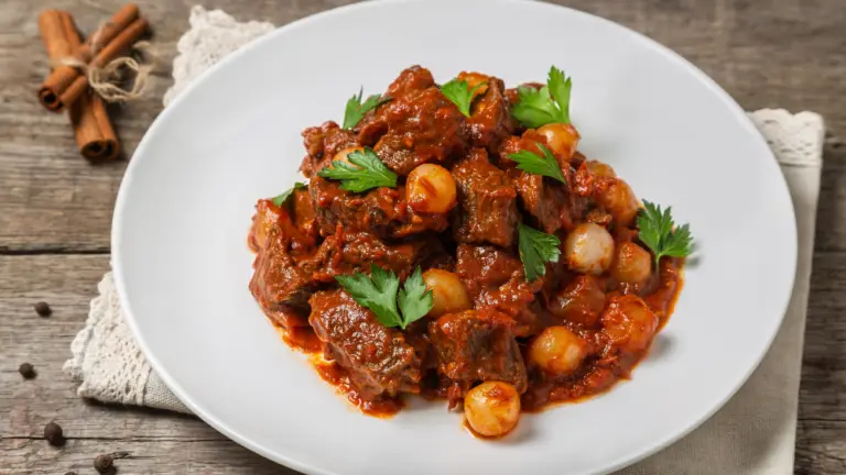Greek Stifado Greek Beef Wine Stew