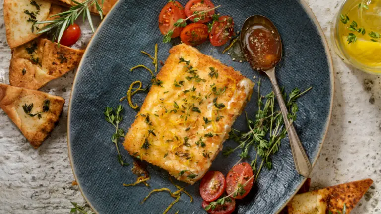 Greek Saganaki pan fried Greek cheese 1