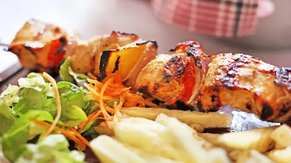 Greek roasted chicken kontosouvli