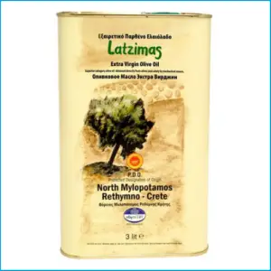 Latzimas Extra Virgin Olive Oil 3 litre tin