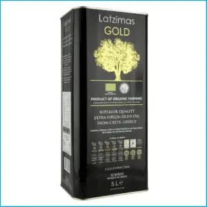 Latzimas Organic Extra Virgin Olive Oil 5 litre tin 1