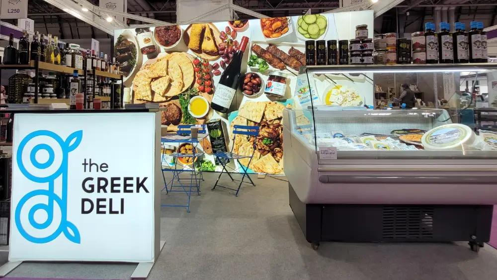 Showcasing Greek Excellence Panos and Clio Represent The Greek Deli at Enjoy – Its From Europe UK Event